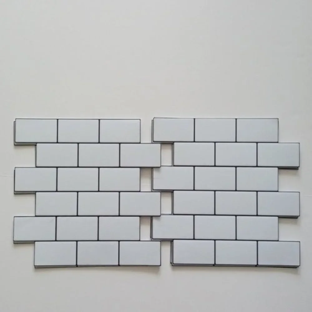 Art3d 10 Thickened Subway Tiles Peel and Stick Backsplash for Kitchen White
